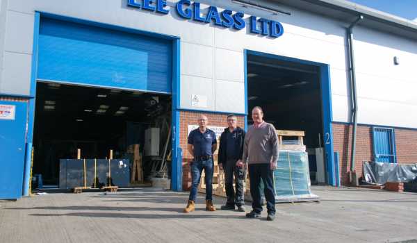 Danny, Martin & John at Lee Glass, Bulwell, Nottingham branch