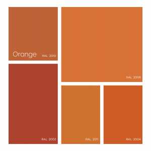 orange colour palette