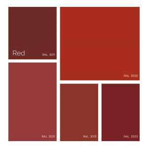 red colour palette